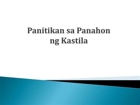 PPT - Panitikan sa Panahon ng Kastila PowerPoint Presentation, free ...