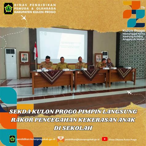 DISDIKPORA SEKDA KULON PROGO PIMPIN LANGSUNG RAKOR PENCEGAHAN