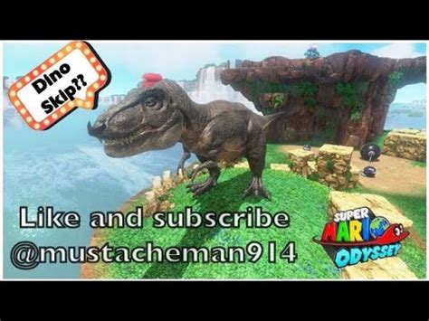 Super Mario Odyssey Cascade Kingdom With Dino Skip Walkthrough YouTube