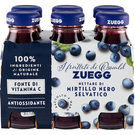 Succo Di Frutta Zuegg Mirtilli Neri Selvatici Ml X Vetro Vap Tappo