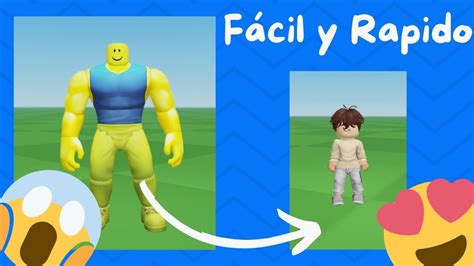 Como Tener Un Avatar PequeÑo En Roblox Gratis 😯 Youtube