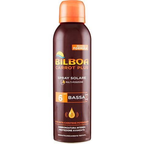 Solare Spray Carrot Plus Multiposition Spf 6 Bassa BILBOA 150 ML Coop