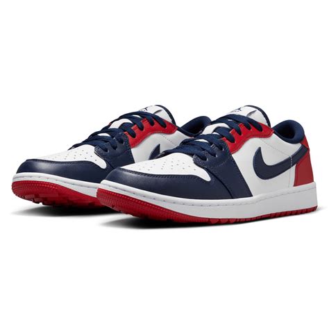 Nike Golf Air Jordan 1 Low G Golf Shoes DD9315 White Gym Red Navy 113 ...