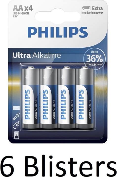 Stuks Blisters A St Philips Ultra Alkaline Aa Batterijen Bol