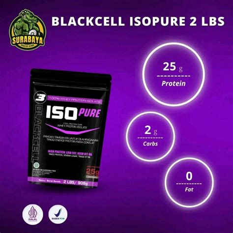 Jual Whey Protein Isolate Iso Pure 2 Lbs Blackcell Nutrition Wpi Not