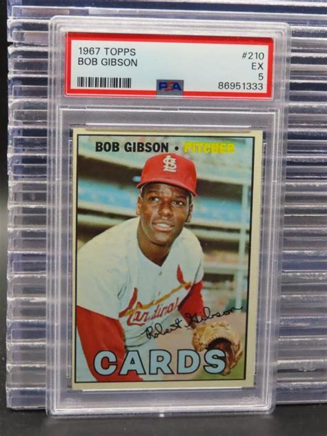 Topps Bob Gibson Psa Ex St Louis Cardinals Ebay