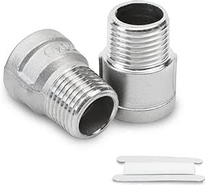 Bwintech Pcs Male To Female Bsp Thread Stainless Steel