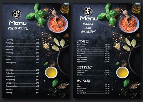 50 Desain Daftar Menu Makanan Dan Minuman Cafe Unik Dan Kekinian Contoh Usaha Kecil Kecilan