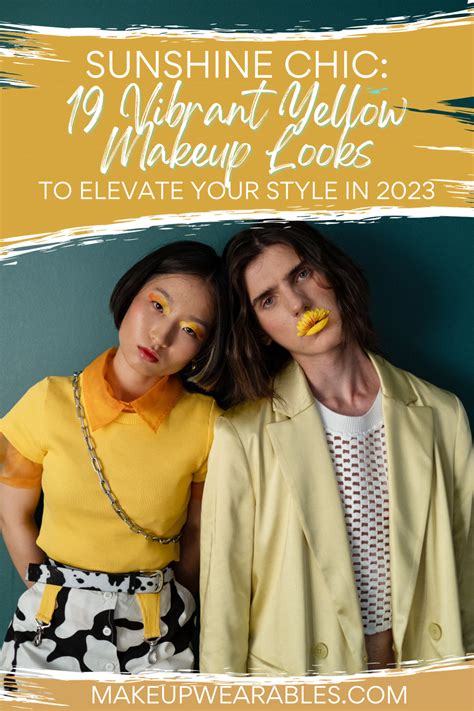 19 Vibrant Yellow Makeup Looks To Elevate Your Style In 2023