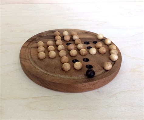 Solitaire Handmade Wooden Game Solo Wooden Game Wood Eco Etsy