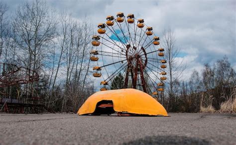 Roda Gigante De Abadonrd Na Cidade Fantasma De Pripyat Na Zona De