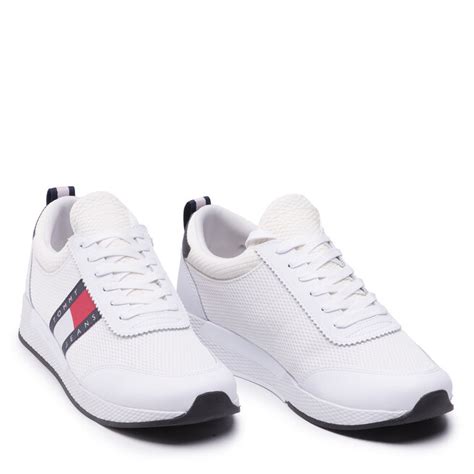 Sneakers Tommy Jeans Flexi Runner EM0EM00959 White YBR Eschuhe De