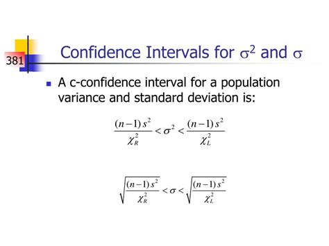 Ppt Confidence Intervals For Proportions And Variances Powerpoint