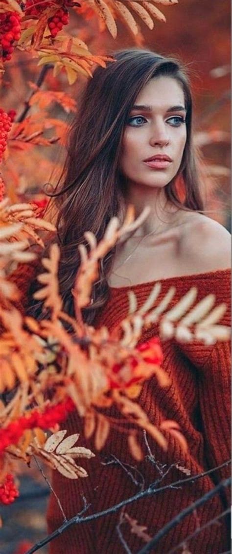 Autumn Photography Portrait Fall Portraits Romantic Girl Fall Color