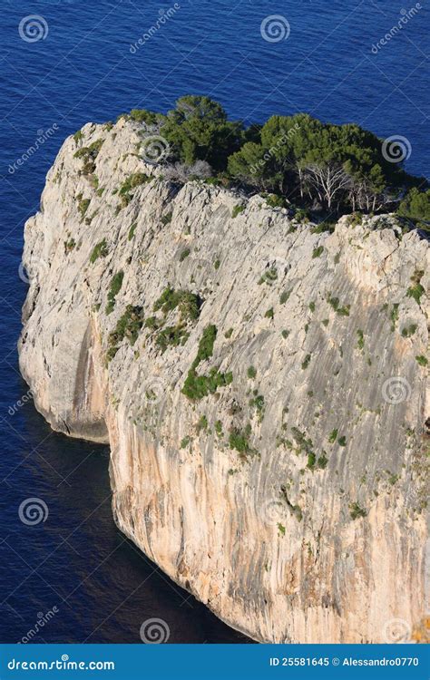 Vertical Cliff On The Sea Stock Image Image Of Color