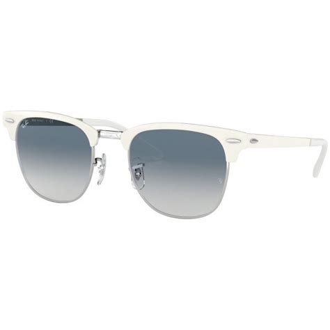 Ray Ban Clubmaster Classic Sunglasses In White — Ufo No More