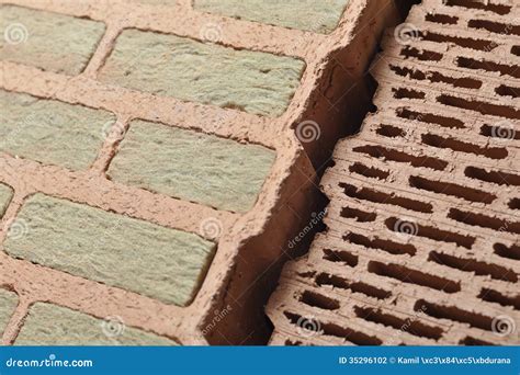 Bricks with insulation stock photo. Image of industry - 35296102