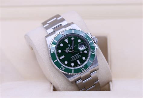 Rolex Submariner Date Lv Hulk Green Dial Stainless Box Papers