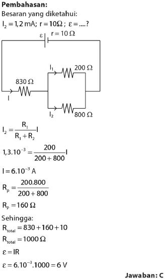 Soal Listrik Arus Searah Ujian