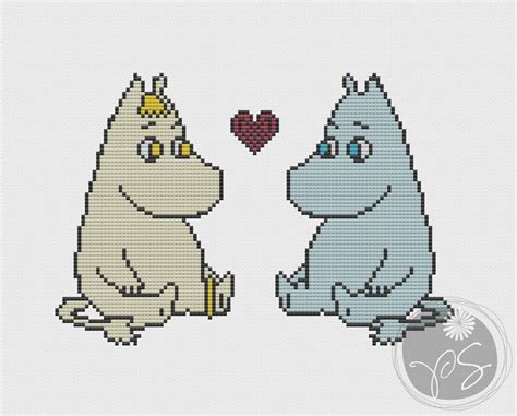 Moomins Printable Pdf Pattern 350 Via Etsy Knitting Charts