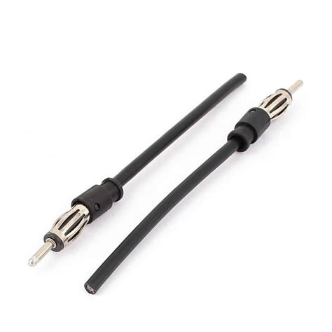 2 Pcs Male Car Truck Stereo Radio Antenna Plug Jack Connector Adapter