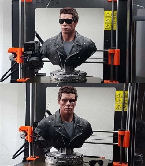 Terminator Bust D Print Stl File Etsy