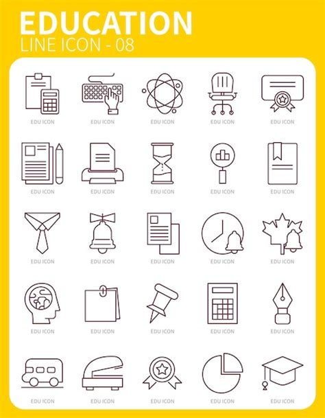 Premium Vector Fun School Study Learning Icon