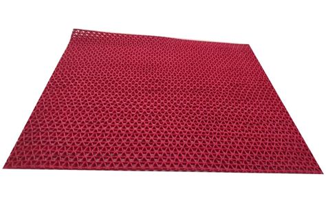 Pvc Zig Zag Maroon Rubber Door Mat Thickness Mm At Rs Sq Ft In