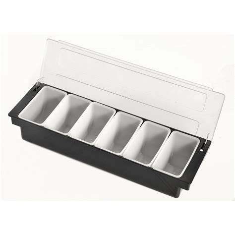 Kh Bar Condiment Dispenser 6 Compartment Yamzar Hospitality