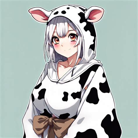 Anime Girl In A Cow Costume By Kingdab28 On Deviantart