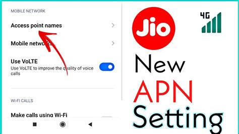 Jio Latest New Apn Setting Jio Network Problem Solution 100 Jio