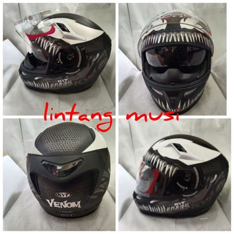 Jual KYT K2 RIDER VENOM BK DF GM Shopee Indonesia