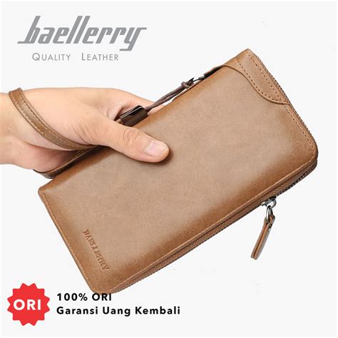 Jual BAELLERRY S3333 Dompet Pria Wanita Panjang Bahan Kulit PU Leather