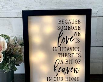 Sympathy Gift Shadowbox Memorial Frame Loss Of Loved One Etsy