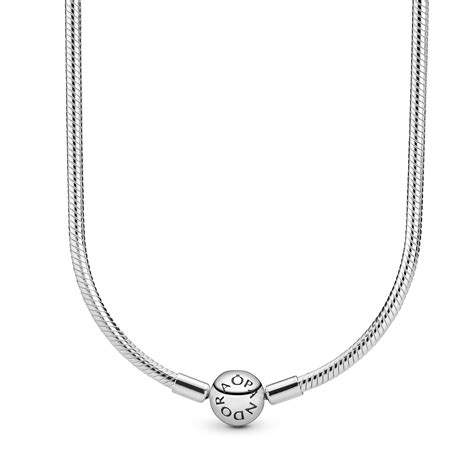 Amazon.com: PANDORA Iconic Snake Chain Charm Necklace 590742HV