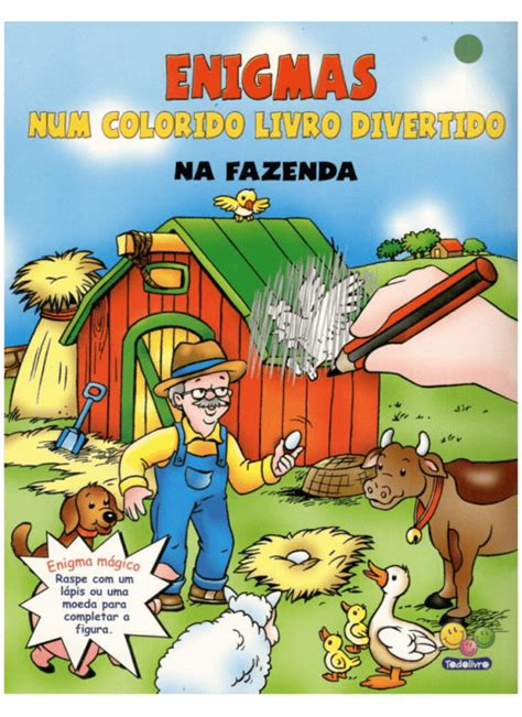 Livro De Colorir Enigmas Na Fazenda TodoLivro