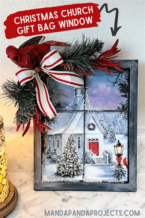 Christmas Church Gift Bag Window - Manda Panda Projects