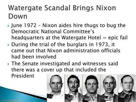 PPT - Nixon and the Watergate Scandal PowerPoint Presentation, free download - ID:3063144