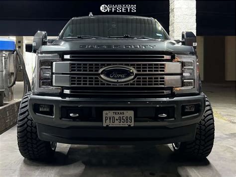 2019 Ford F 350 Super Duty With 24x14 76 KG1 Forged Trident And 35 13