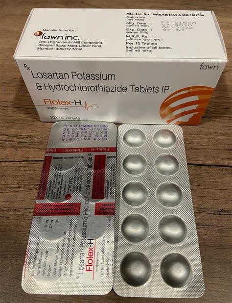 Losartan Potassium Hydrochlorothiazide Tablet X Tablets At Rs