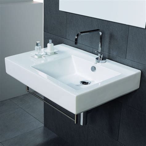 Lavabo Sospeso Gallery Valadares In Ceramica Rettangolare Moderno