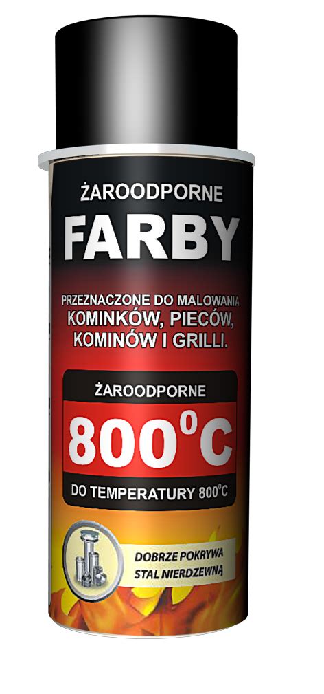 Farba żaroodporna HANSA czerwona 400 ml 11059398718 oficjalne