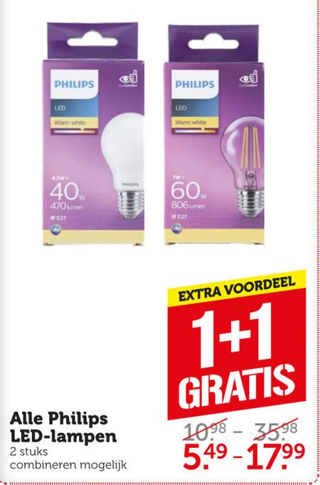 Philips Led Lamp Folder Aanbieding Bij Coop Details