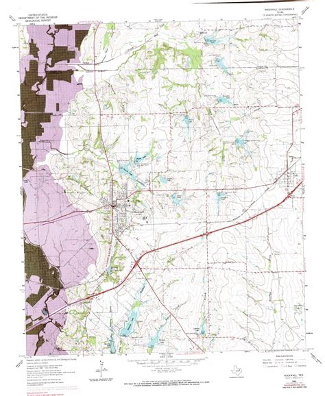 Rockwall Topographic Map 124000 Scale Texas