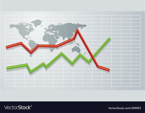 graph  world map royalty  vector image vectorstock