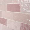 Portmore Pink X Glazed Ceramic Tile Tilebar