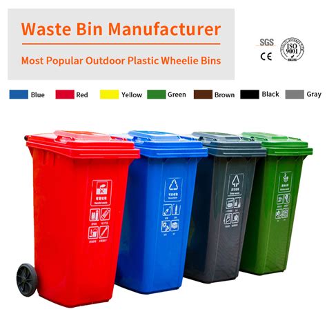 Hot Sale Plastic Wheeled Rubbish Container L L L L L