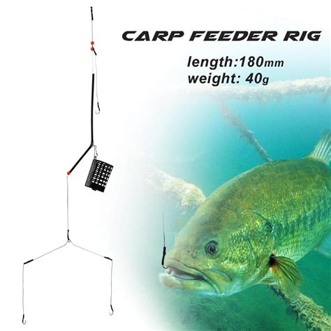 Sougayilang Carp Fishing Feeder Bait Cage With Line Hooks Hair Rigs