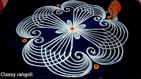 Easy Simple Friday Kolam Easy Beginners Kolam Youtube