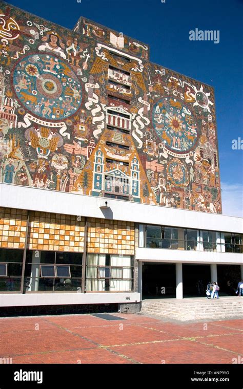 The Central Library On The Campus Of The National Autonomous University